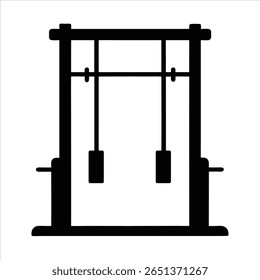 Smith Machine Silhueta Vetor Ilustração de Arte