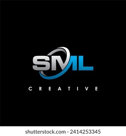 SML Letter Initial Logo Design Template Vector Illustration