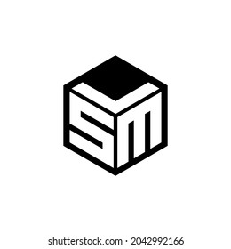 Diseño del logotipo de la letra SML con fondo blanco en el ilustrador, logotipo vectorial estilo moderno de superposición de tipos de letra del alfabeto. diseños de caligrafía para logotipo, afiche, invitación, etc.
