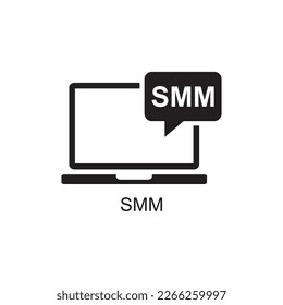 icono smm , vector de icono de negocio
