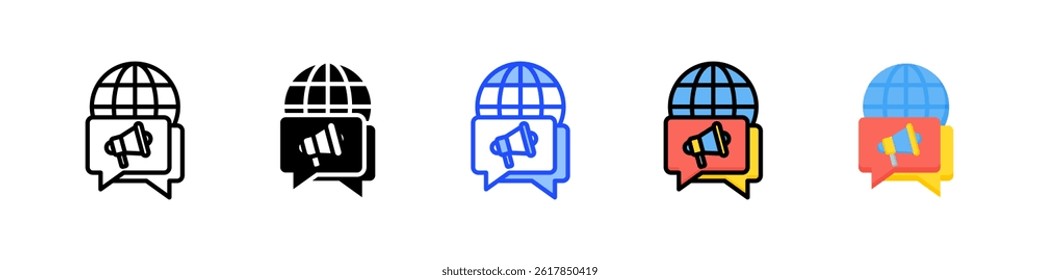 Smm Icon Collection With Multiple Styles