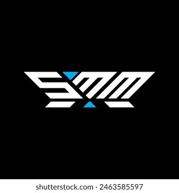 Diseño de Vector de logotipo de letra SMM, logotipo simple y moderno SMM. Diseño lujoso del alfabeto SMM  