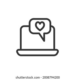 SMM thin line icon. Symbol in trendy outline style. Premium design for web and apps. Perfect for UI. 