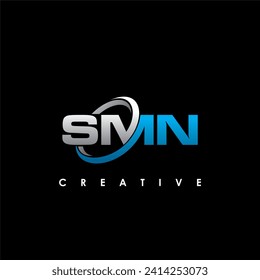SMN Letter Initial Logo Design Template Vector Illustration