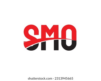 SMO Letter Initial Logo Design Vector Illustration