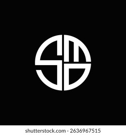 SMO logo SMO icon SMO monogram SMO letter minimalist Circle flat Unique modern abstract logo design.

