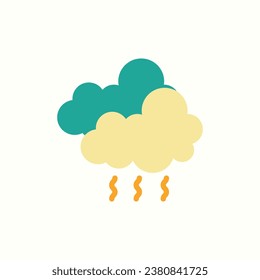 smog flat icon, isolated icon in light background, perfect for website, blog, logo, graphic design, social media, UI, mobile app