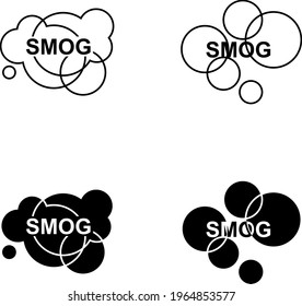 Smog icon , vector illustration