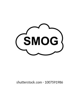 Smog icon,vector illustration