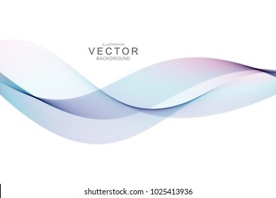 Smoke abstract background with curve shape. Usable for poster, wallpaper, cover and flyer. Colored wave lines like smoke. Colorful fluid poster.