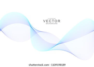 Smoke abstract background with curve shape. Usable for poster, wallpaper, cover and flyer. Colored wave lines like smoke. Colorful fluid poster.
