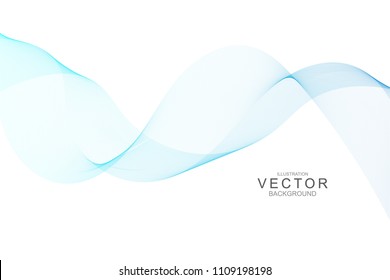 Smoke abstract background with curve shape. Usable for poster, wallpaper, cover and flyer. Colored wave lines like smoke. Colorful fluid poster.
