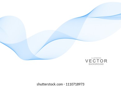 Smoke abstract background with curve shape. Usable for poster, wallpaper, cover and flyer. Colored wave lines like smoke. Colorful fluid poster. Easy to edit gradient color.