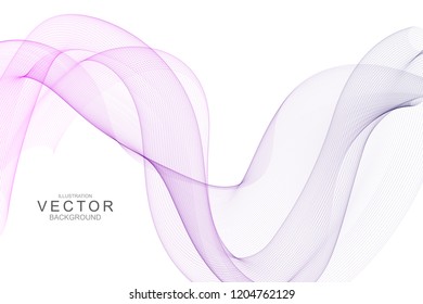 Smoke abstract background with curve shape. Usable for poster, wallpaper, cover and flyer. Colored wave lines like smoke. Colorful fluid poster.