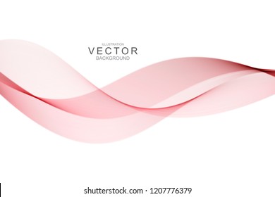 Smoke abstract background with curve shape. Usable for poster, wallpaper, cover and flyer. Colored wave lines like smoke. Colorful RED fluid poster.