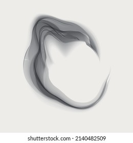 Smoke abstraction on a laconic background 