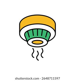 Smoke Alarm Icon vector stock illustration