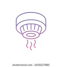 Smoke Alarm Icon vector stock illustration