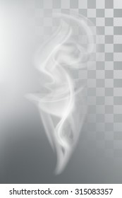 Smoke Aroma Steam, Vector Illustration With Transparency