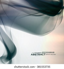 Smoke background. Abstract composition illustration - vector eps10