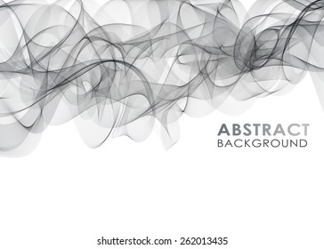 Smoke background. Abstract vector Illustration