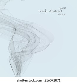 Smoke background eps10, vector elegant wave