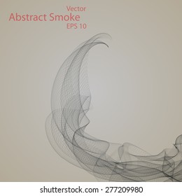 Smoke background eps10, vector elegant wave