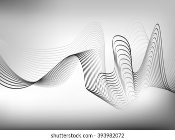 Smoke background. gray scale, Abstract vector Illustration
