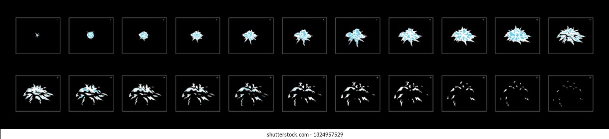 Smoke blast effect. smoke explosion effect for animation. Effect for game design, motion graphic, animation or something else
