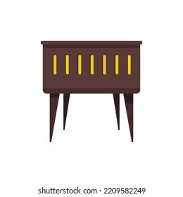 Smoke brazier icon. Flat illustration of Smoke brazier vector icon isolated on white background
