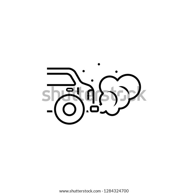 smoke, car, garage icon. Element of\
earth pollution icon for mobile concept and web apps. Detailed\
smoke, car, garage icon can be used for web and\
mobile