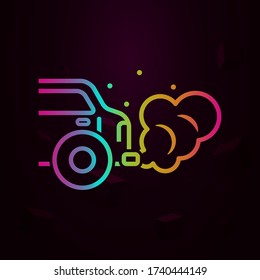 smoke, car, garage nolan icon Simple thin line, outline vector of Pollution icons for ui and ux, website or mobile application