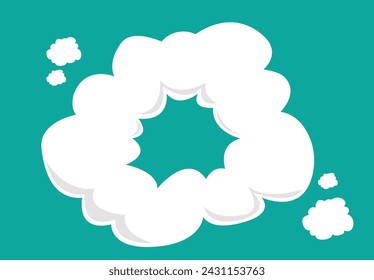 Una caricatura de Smoke. Imágenes prediseñadas editables.