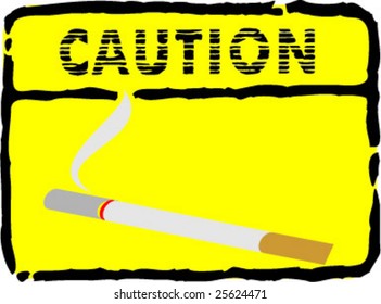 smoke caution illustration