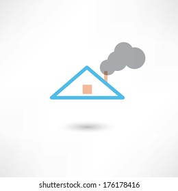 smoke from the chimney
