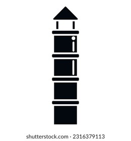 Icono de chimenea de humo simple vector. Casa de fábrica. Incendio de pila