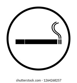 Smoke cigarette icon vector