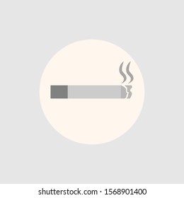 Smoke cigarrete symbol for education or sign icon on public place