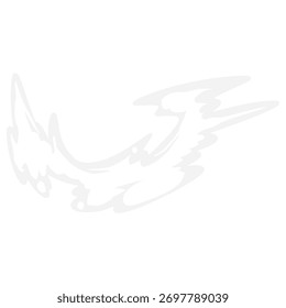 Ilustración de decoración de cómic de elemento de nube de Smoke 