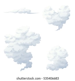 smoke and cloud vector
