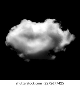 Smoke or cloud vector stock image on black background. Stock vector illustration