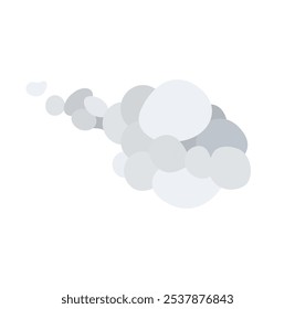 Ilustração de símbolo de vetor de nuvem de fumo