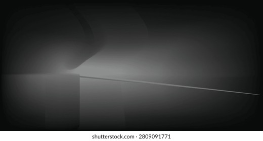 Smoke clouds above black water surface. Vector realistic illustration of white fog, steam, mist over spooky sea waves, dark river splashing in scary smog, mysterious Halloween atmosphere, horror night