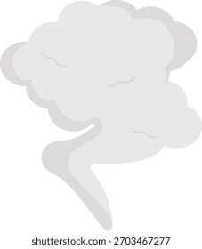 Rauchwolken-Element im abstrakten Design. Vektorgrafik.