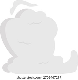 Smoke Clouds Element in Abstract Design. Vector Illustration.