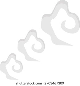 Smoke Clouds Element en diseño Abstractas. Ilustración vectorial.