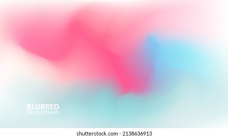 Smoke color blurred background with abstract light blurred color gradient. Banner for your creative graphic design. Vector illustration.