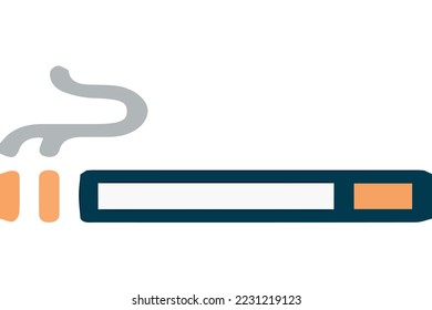 Cıgarette ıllustratıon con color humo