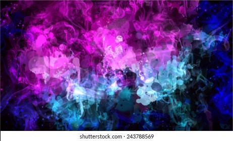 Smoke colorful vector background