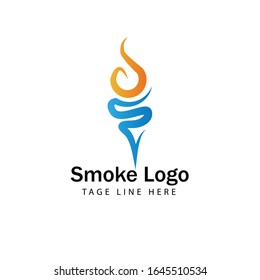 smoke for company business logo identity